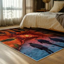 stranger things movie carpet area rug home decor bedroom gift for fans gift for son st23