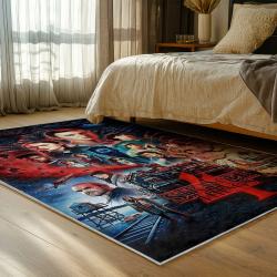 stranger things movie carpet area rug home decor bedroom gift for fans gift for son st25