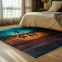 stranger things movie carpet area rug home decor bedroom gift for fans gift for son st34