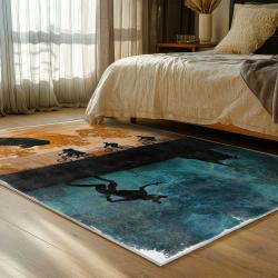 stranger things movie carpet area rug home decor bedroom gift for fans gift for son st41