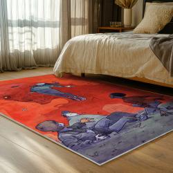 stranger things movie carpet area rug home decor bedroom gift for fans gift for son st6