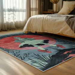 stranger things movie carpet area rug home decor bedroom gift for fans gift for son st77