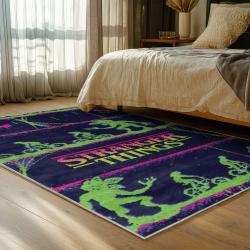 stranger things movie carpet area rug home decor bedroom gift for fans gift for son st87
