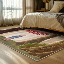 stranger things movie carpet area rug home decor bedroom gift for fans gift for son st94