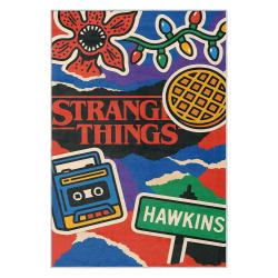 stranger things movie carpet area rug home decor gift for fans gift for son st144
