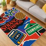 stranger things movie carpet area rug home decor living room gift for fans gift for son st144