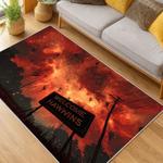 stranger things movie carpet area rug home decor living room gift for fans gift for son st150