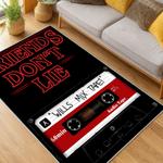stranger things movie carpet area rug home decor living room gift for fans gift for son st155
