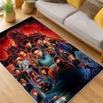 stranger things movie carpet area rug home decor living room gift for fans gift for son st168