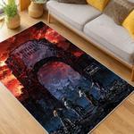 stranger things movie carpet area rug home decor living room gift for fans gift for son st33