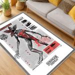 stranger things movie carpet area rug home decor living room gift for fans gift for son st80