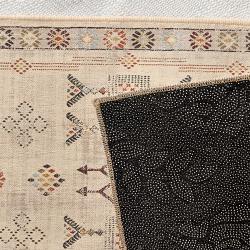 warm earth tone tribal rug ethnic southwestern kilim pattern cozy boho decor area rug zoom