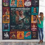 34th anniversary of big trouble in little china quilt blanket great customized blanket gifts for