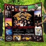 50th anniversary of queen band all season plus size quilt blanket d2352524