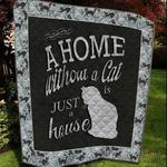 a home without cat quilt blanket quilt d2322857