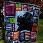 a house is not a home without newfoundland dog quilt blanket great customized blanket gifts for
