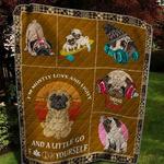 a little pug quilt blanket quilt d2322947