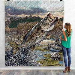 Ad Strike Bass Fish Fishing Quilt Ligjk Fuct2409