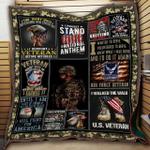 air force veteran nobody gives me this title i earned it quilt blanket great customized blanket