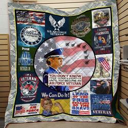Air Force Veteran Quilt Blanket Dql-Qhg0019