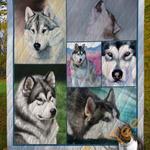 alaskan malamute dog blanket th0207 quilt d2317591
