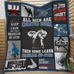 all men are created equal then some learn brazilian jiu jitsu quilt blanket great customized