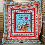 all you need is love and a goat clh1611050q quilt blanket d2355375