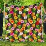aloha hibiscus pineapple cl17100025mdq quilt blanket d2380860