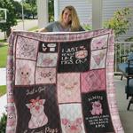always be yourself unless you can be a pig then always be a pig quilt blanket great customized
