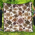 american football ball pattern dhcdhc dt1910 quilt blanket d2315406