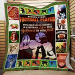 american football mom who believed in him first quilt blanket great customized gifts for birthday