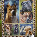 american staffordshire terrier dog v1 blanket th0207 quilt d2317596