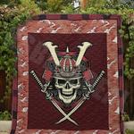 amurai warrior skull ah quilt derqsp d2389109
