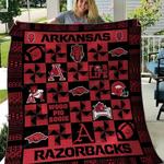arkansas razorbacks 3 quilt blanket fan made d2352590