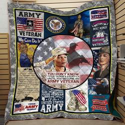 Army Veteran Quilt Blanket Dql-Qhg9997