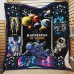 astronaut happiness go around quilt blanket great customized blanket gifts for birthday christmas
