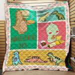 auntiesaurus and baby blanket th1707 quilt d2356772