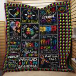 autism awareness quilt kindness puzzle ribbon heart quilt d2384798