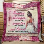 ballet you are braver than you believe quilt blanket great customized blanket gifts for birthday