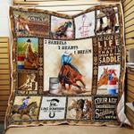 barrels racing 3 barrels 2 hearts 1 dream quilt blanket d2324966