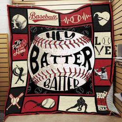 Baseball Hey Batter Quilt Blanket Christmas Christmas Gifts Merry Christmas Holiday Gifts Gift Dhc03011176Dd