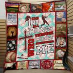 baseball i can do all things through christ who strengthens me quilt blanket great customized