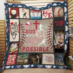 Baseball Quilt Blanket Dhc0502834Td