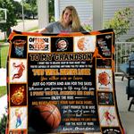 basketball grandson love grandma quilt blanket d2347789