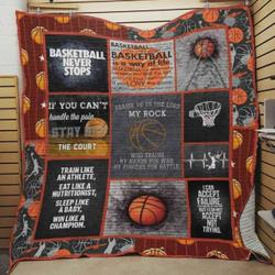 Basketball Praise Be To The Lord My Rock Who Trains For War My Fingers For Battle Quilt Blanket Great Customized Blanket Gifts For Birthday Christmas Thanksgiving