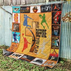Basketball Quilt Blanket Ver 4  Quilt