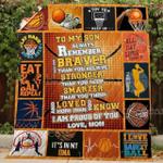basketball to my son blanket kc1507 quilt d2357768