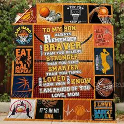 Basketball To My Son Blanket Kc1507 Quilt