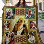 basset hound cl08110034mdq quilt blanket d2355389