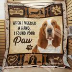 basset hound dog quilt gjy d2387921